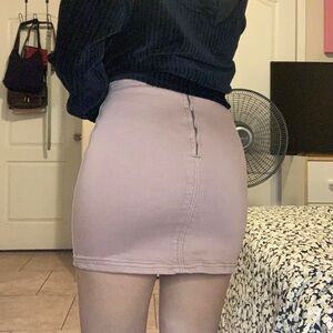 Full Tilt Dusty Mauve Mini Skirt